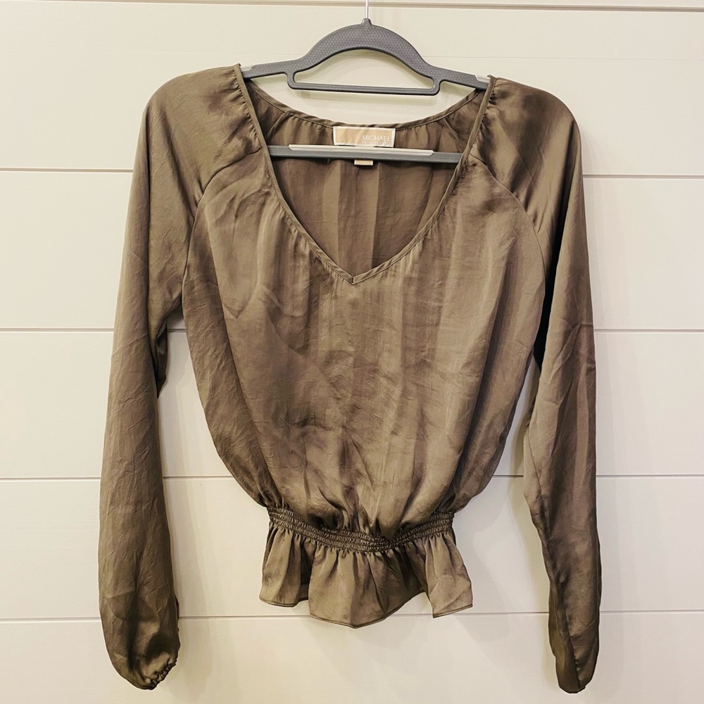 Women’s Michael Kors Blouse, Size XS, Olive